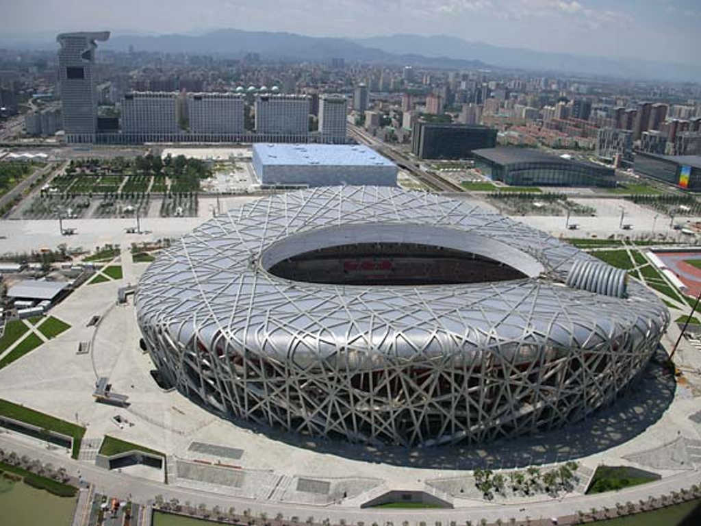 Obyek Wisata di Beijing : Gedung Olimpiade Bird Nest Stadium